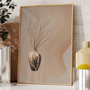 Wabi Sabi Wall Art Wabi Sabi Poster Contemporary Art Earth tone painting minimalistic wall art abstract wall art Japan wall art digital
