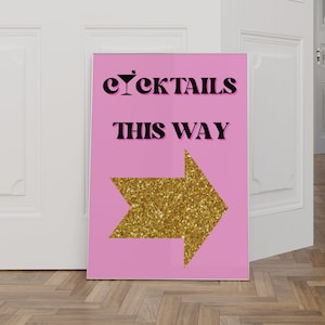 Cocktailbord Girly Wall Art Aperol Spritz Print Cocktail Wall Art Keuken Decor Bar Cart Print Cocktail Poster Aperol Spritz Digitale Downl.