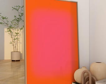 Aura Poster Red Gradient Print, Dopamin Poster Red, Psychedelic Print Red, Gradient Wall Art, Aura Wall Art, Aura Print Red Orange