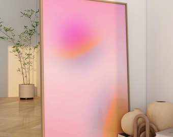 Gradient Poster, Zirkus Kunst, Aura Poster, Gradient Wall Art, Dopamin Decor Poster