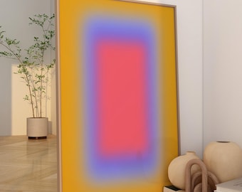 Aura Poster, Gradient Wall Art, Psychedelic Decor Colorful, Aura Print, Aura Wall Art, Dopamine Poster, Aesthetic Room Decor Wall Art
