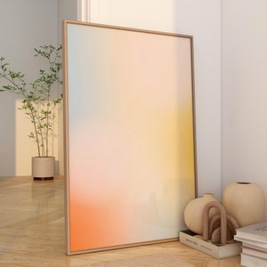 Mystic Glow Aura Wall Art Psychedelic Dopamine Decor Aesthetic Room Decor Vibrant Gradient Print Spiritual Gift for Her Digital Download