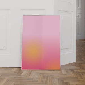 Pink Spiritual Gradient Aura Art Gradient Print Aura Energy Spiritual Wall Art Aura Poster Digital Manifestation Poster Gift for Her