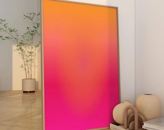 Leinwand: Aura Wall Art, Dopamine Decor, Home Decor, Energy Art, Colorful Print, Aura Poster, Psychedelic Poster, Spiritual Gift