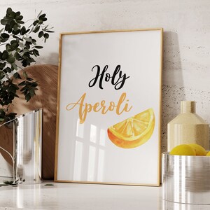Aperol Spritz Print Aperol Spritz Poster Bar Cart Accessories Printable Wall Art Bar Cart Prints Bar Cart Art Cocktail Poster Digital Downl.