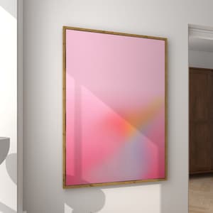 Gradient Aura Poster Aura Print Pink Aura Wall Art Light Pink Aura Wellness Wall Art Gradient Colourful Aura Poster Pink Wall Art Digital