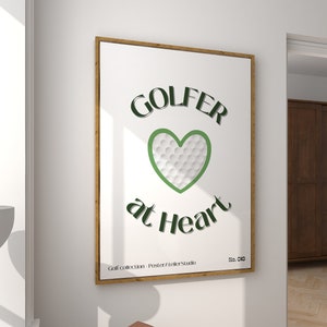Golf Poster Golf Gift for Women Golf Gift for Men Golf Gift for Golfer Wall Decor Gift for Her Gift for Him Digital Download Printable Art