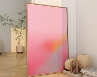 Aura Poster Gradient Wall Art Dopamine Decor Psychedelic Poster Preppy Room Decor Y2K Decor Dopamine Poster Gift for Her [Physical Product]