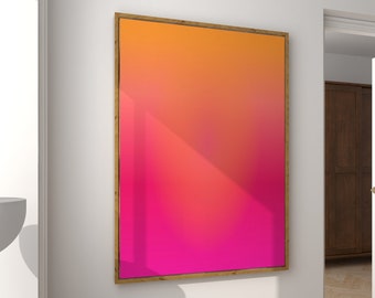 Good Energy Aura Poster, Spiritual Wall Art, Printable Wall Art, Angel Number Poster, Gradient Aura Poster, Aura Print, Manifestation Art