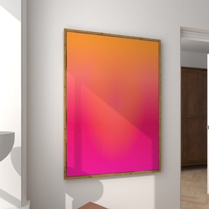 Good Energy Aura Poster, Spiritual Wall Art, Printable Wall Art, Angel Number Poster, Gradient Aura Poster, Aura Print, Manifestation Art