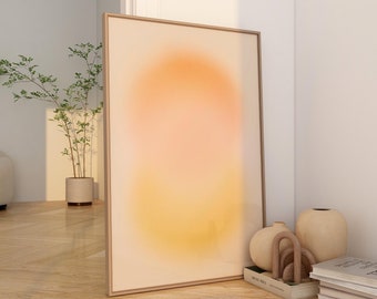 Aura Wall Art spiritueel cadeau voor haar Esthetische kamerdecoratie Preppy poster Aura Print Dopamine Decor afdrukbare muurkunst digitale download