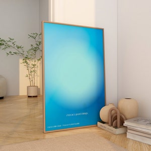 Aura Poster Words of Affirmation Daily Affirmation Poster Colorful Aura Poster Aura Wall Art Psychedelic Poster Digital Download