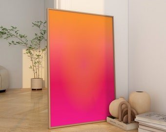 Good Energy Aura Poster Spiritual Gift for Her Wall Art Printable Wall Art Angel Number Gradient Aura Poster Aura Print Manifestation Art