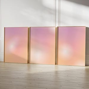 Purple Aura Gradient Art Print Set: Dopamine Decor (Digital Download)