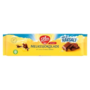 Freia Milk Chocolate with Sea Salt | Gourmet Chocolate Gift | Sweet & Savory Treat | Luxury Candy | Unique Chocolate Gift