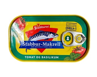 Savor the Flavors of Norway - Mackerel In Tomato Sauce And Basil 5 Pcs - The Ultimate Omega-3 Boost for Toast or Sandwiches