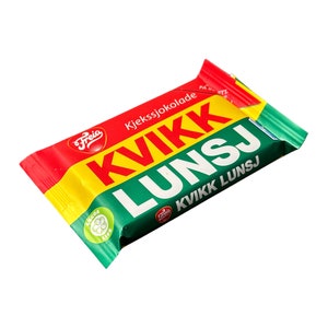 Kvikk Lunsj Chocolate Bars | Norwegian Snack | Freia Milk Chocolate | Crunchy Cookie Layers | Scandinavian Treat