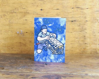 Mechanic Folding Card | Instant Download Card | Car Enthusiast Card | Car Enthusiast Birthday | Birthday Card | Mechanic Themed Card