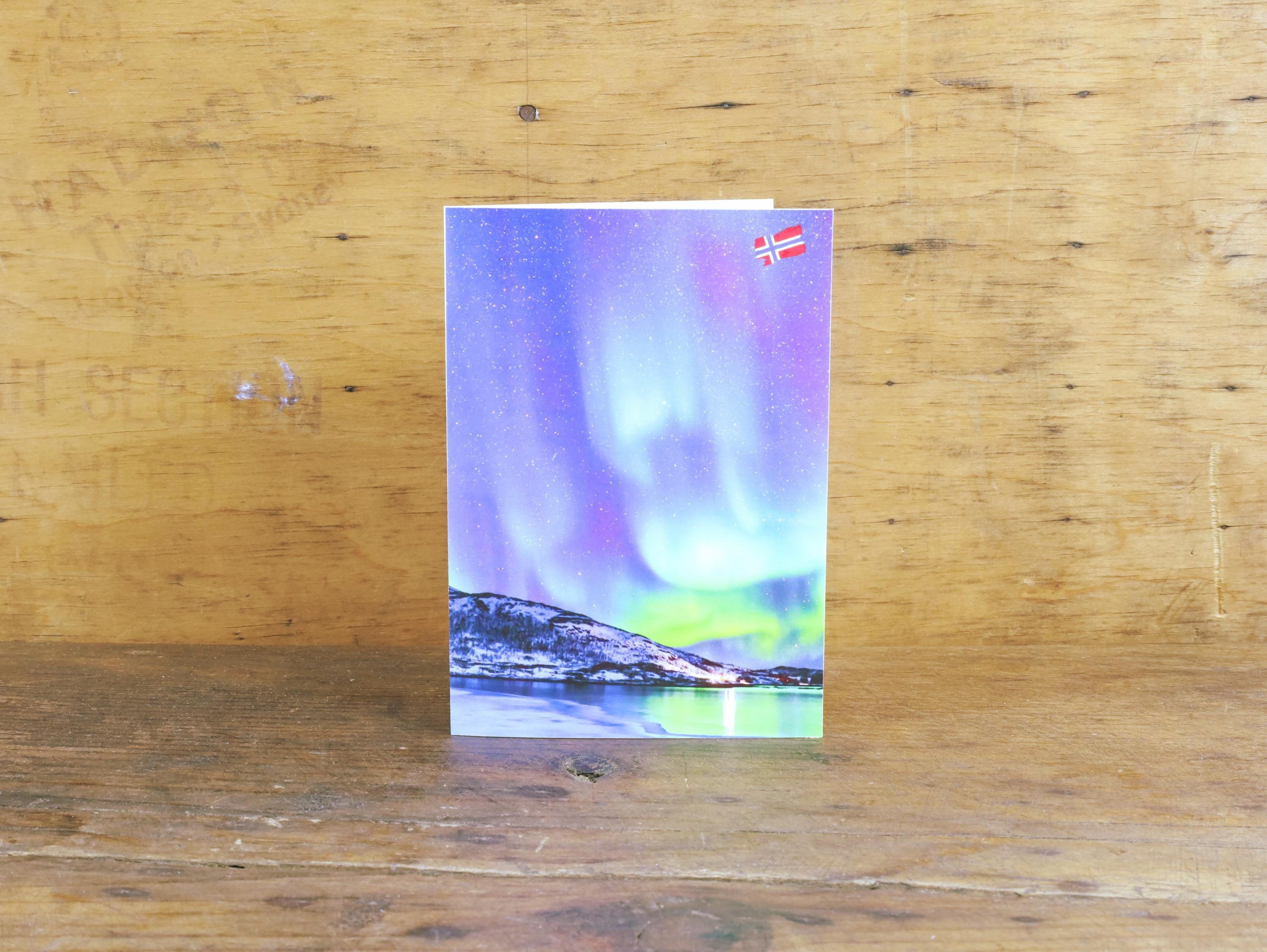Northern Lights Folding Card | Aurora Greeting Card | Instant Download Card | Birthday Card | Anniversary Card