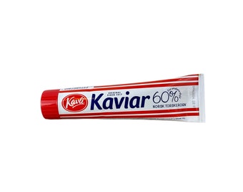 Classic Kavli Kaviar - Norwegian Cod Roe in a Tube - Perfect for Eggs and White Cheese!