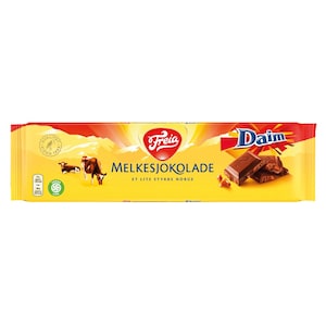 Freia Milk Chocolate with Daim Pieces | Almond Crokan Chocolate | Chocolate Gift | Sweet Treat Perfect Gift for Friends and Family