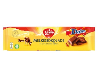 Freia Milk Chocolate with Daim Pieces | Almond Crokan Chocolate | Chocolate Gift | Sweet Treat Perfect Gift for Friends and Family