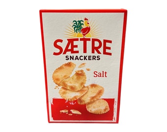 SÆTRE SNACKERS SALT: Crisp & Light Biscuits for Cheese Lovers