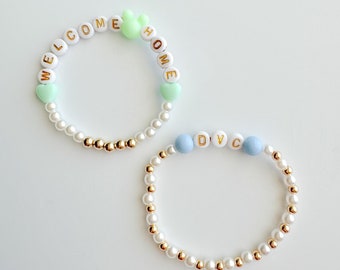 Welcome Home Bracelet | Disney Vacation Vacation Club Member Bracelet | Disney Bracelet | Handmade Bracelet | Custom Bracelet