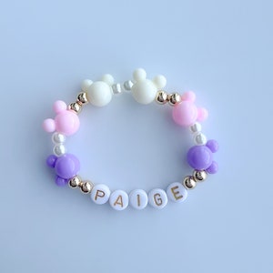 Mickey and Name Bracelet | Personalized Name Bracelet | Disney Bracelet | Custom Bracelet | Mickey Bracelet | Disney Vacation Bracelet