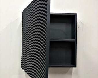 Floating Shelf Wooden Wall Decor / Wooden Wall Cabinet  / Medicine Cabinet / Bathroom Cabinet Wall Mounted / Minimalist Wooden Wall Decor