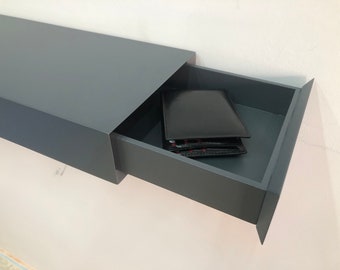 Wooden Tv Unit With Hidden Drawers | Custom Size Floating Shelf | Hidden Money Box | Secret Gunsafe Shelf | Modern TV Cabinet Shelves