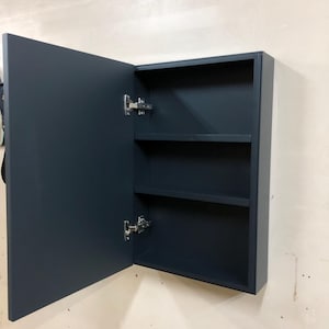 Floating Bathroom Cabinet /  Wooden Wall Decor / Medicine Cabinet With Mirror /  RAL CODE