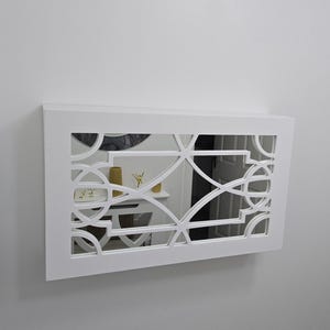 Floating Bathroom Cabinet /  Wooden Wall Decor / Medicine Cabinet With Mirror /  RAL CODE