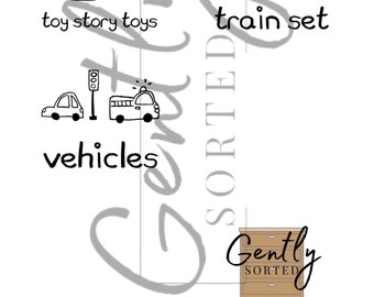 Children's Toy Box Storage Labels  - Printable