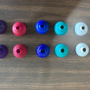 New colors!!! Biscuit bases for NOMA Christmas bubble lights; generic, NO patent numbers, not original