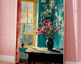 Henri Matisse Inspired Art Print - Vibrant Interior Scene - Colorful Fauvist Painting - Vintage Impressionist Wall Art - French Decor