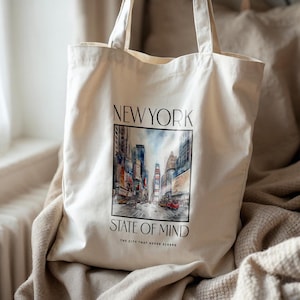 New York City Tragetasche, Times Square Kunstdruck, NYC Einkaufstasche, New York City Canvas Tasche, New York Einkaufstasche, New York Photodruck, New York Einkaufstasche