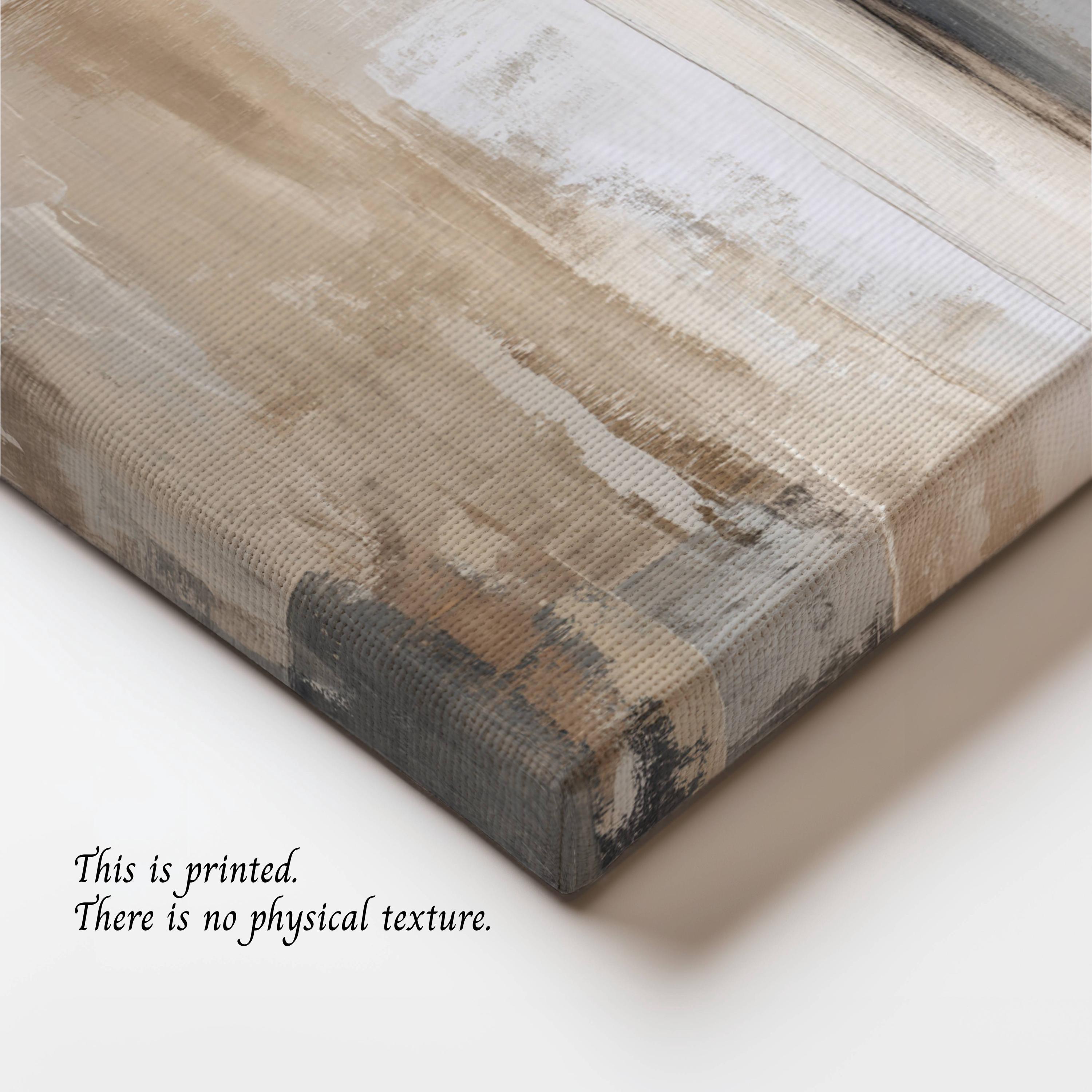 Large Neutral Abstract Canvas Wall Art Beige Grey Modern Painting Print ...