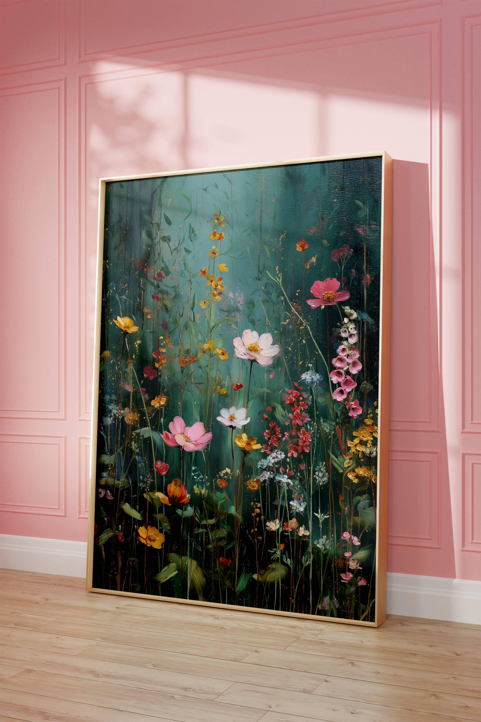 3 Piece Botanical Wall Art Set - Green Nature Triptych Prints - Modern ...