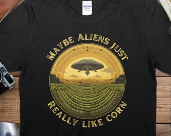 Funny Alien UFO Graphic T