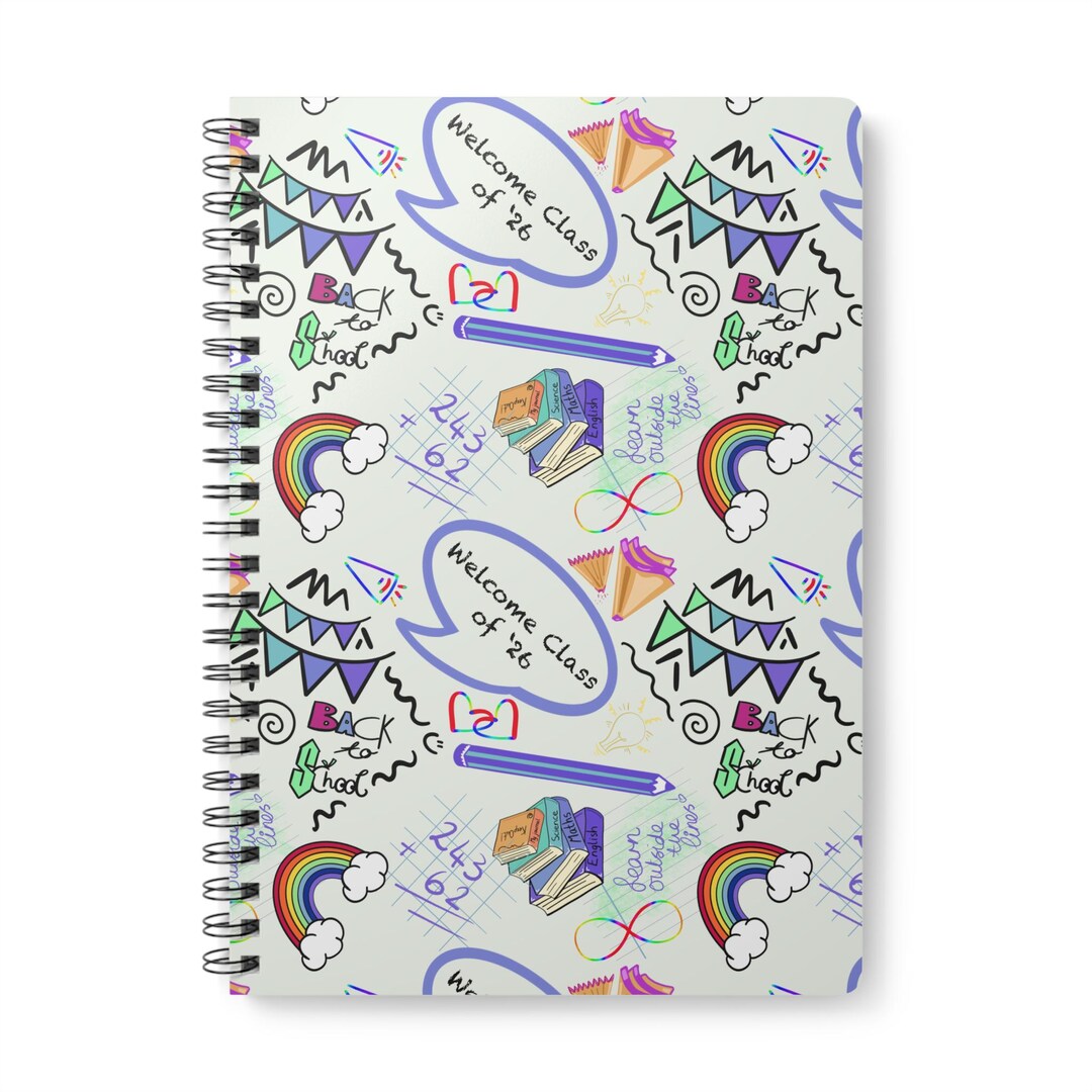 Colorful Classroom Welcome Notebook, Back to School Supplies, Student ...
