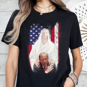 Jesus Is The Savior Shirt, Trump Tee, Trump Shirt, Religious Political Statement Tee, Christian Trump, Trump Jesus Shirt, Patriotic Outfit
