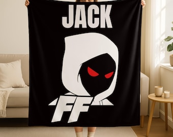 Personalized foltyn family blanket, trendy blanket, gift for kids, game blanket, holiday gifts, christmas gifts kid, brainroat, foltyn merch