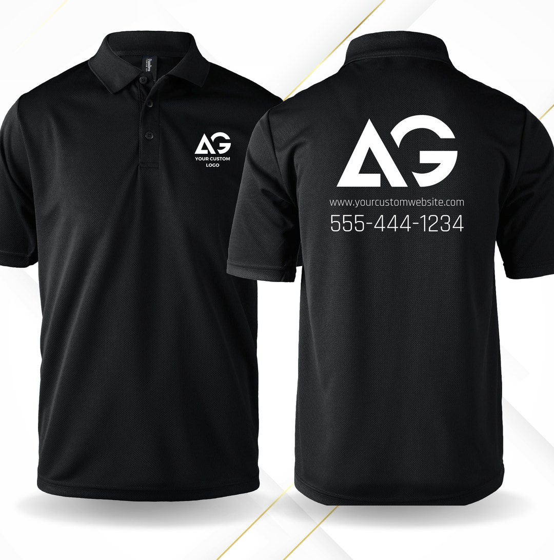 Custom Logo Shirt - Vibrant Logo Design, Add Your Own Text, Perfect for ...
