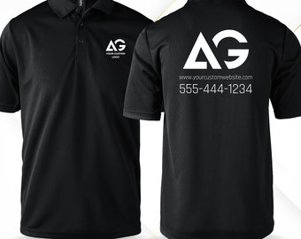 Custom Logo Shirt - Vibrant Logo Design, Add Your Own Text, Perfect for Business Branding, Customizable with Your Business Text