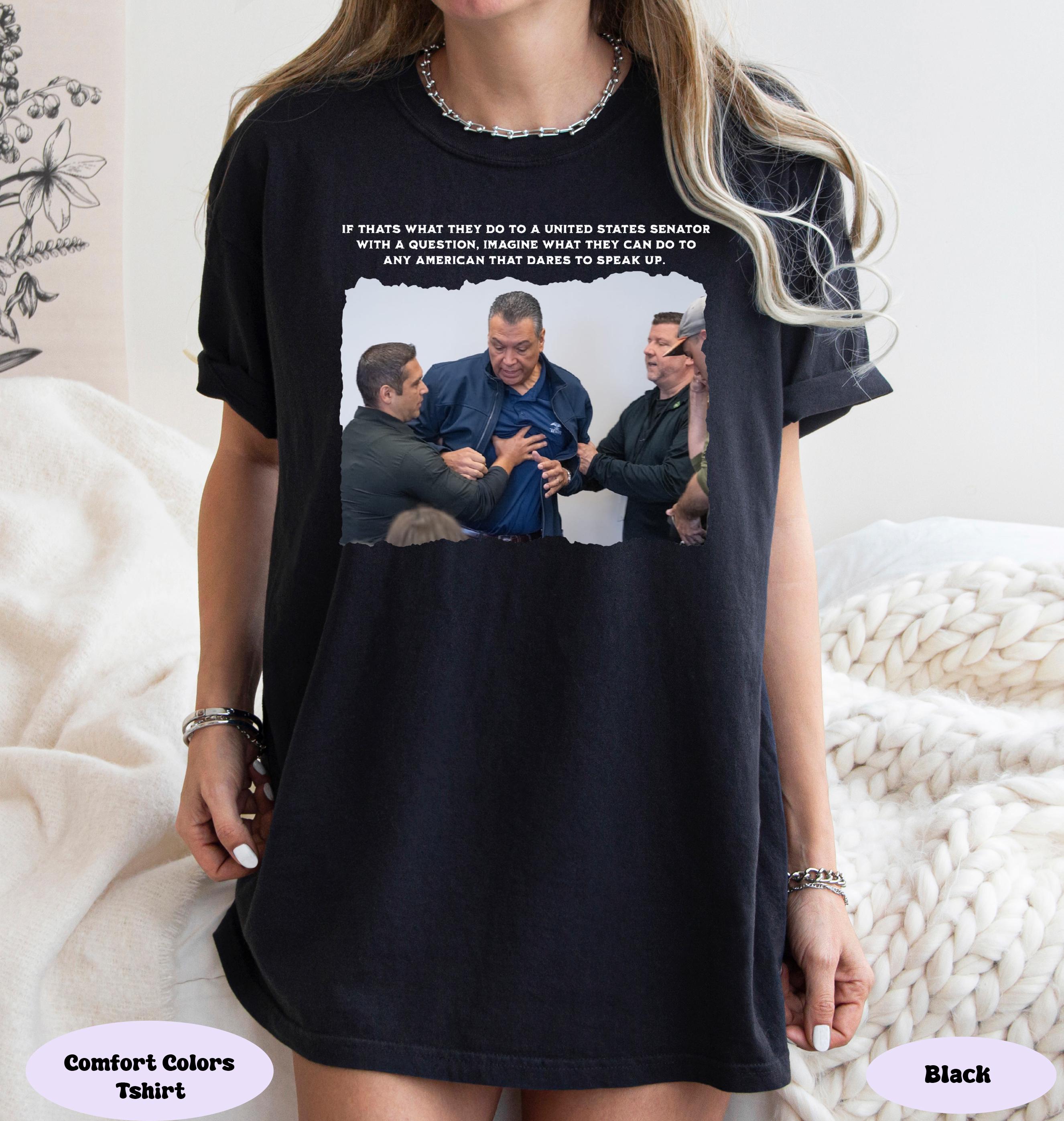 Senator Alex Padilla Shirt, DHS Overreach Graphic Tee, Activist Tee, Stylized Mugshot Shirt, Bold Political Statement Tee, Immigration Tee