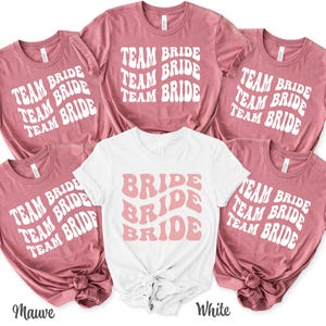 Bride Team Bride Shirt,  Maid of Honor Shirt, Bridesmaid Shirts, Bachelorette Party Shirts,Bridal Party Shirt, Groovy Bachelorette Party Tee
