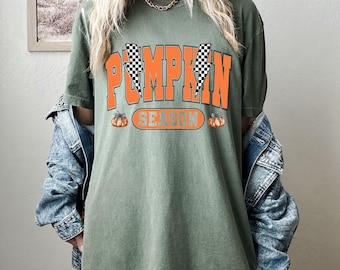 Fall pumpkin season shirt, Halloween pumpkin shirt, Vintage Halloween shirt, Spooky season shirt,  Fall season shirt, Hallooween gift