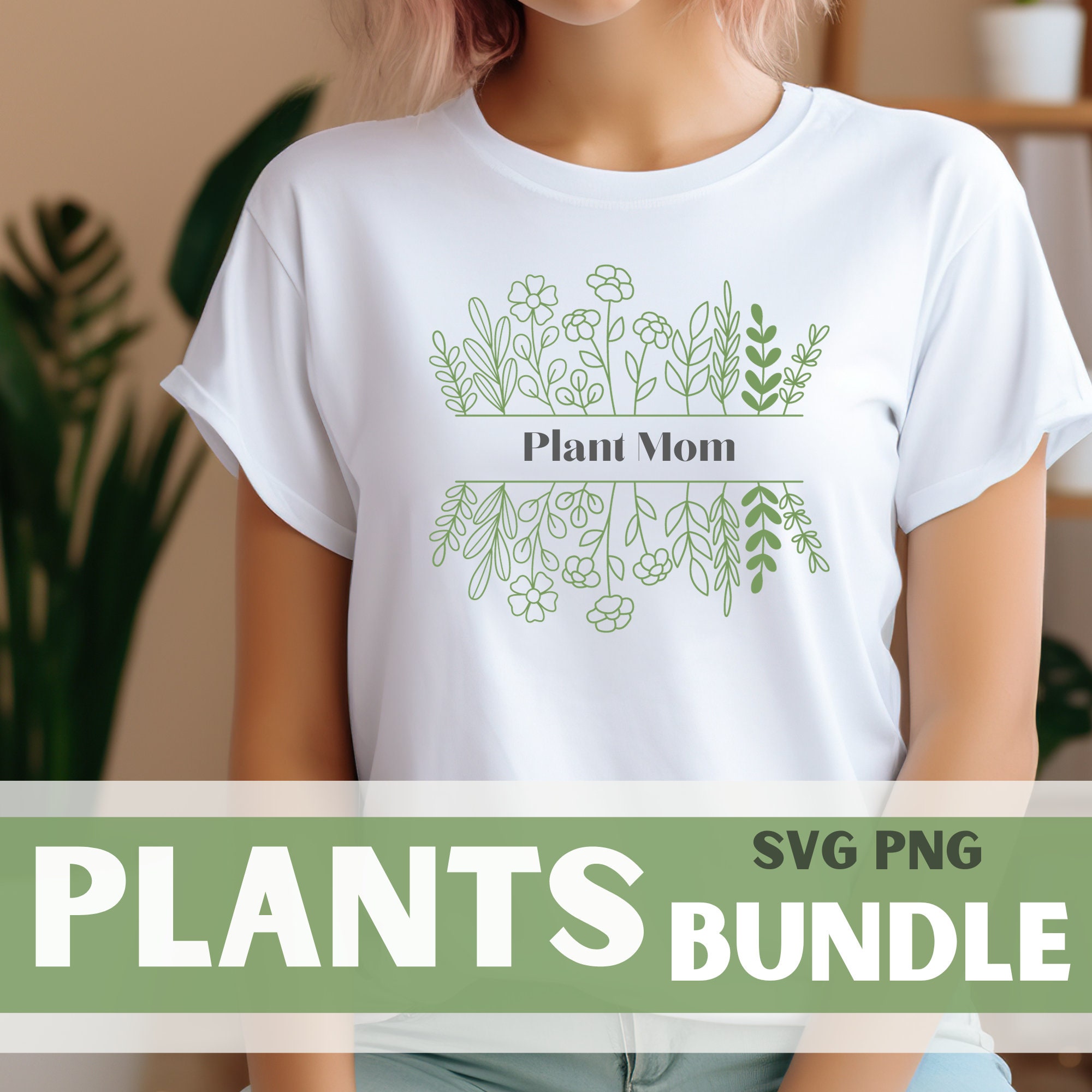 Plant Lover Graphics Bundle - SVG & PNG Digital Downloads for Plant ...