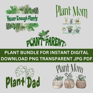 Pflanzen Bundle SVG, PNG, botanische svg, Pflanzen PNG, botanische png, Geschenk für Pflanzenliebhaber, Pflanzen png becher, druckbare Pflanze svg, Pflanze Mama svg